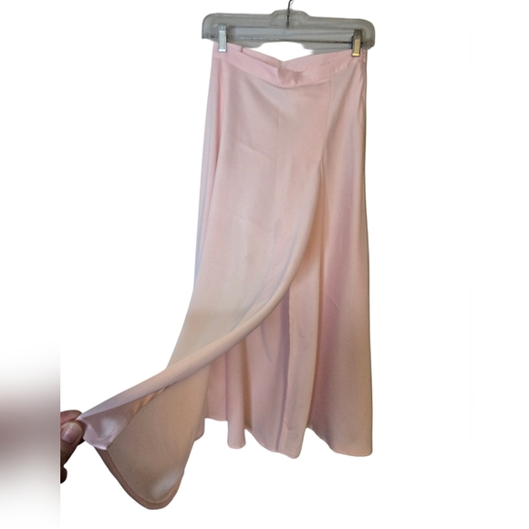 NWT H&M Pedal Pink Flowy Spring Summer Soft Girl Size 10 Skirt Feminine - Picture 2 of 11